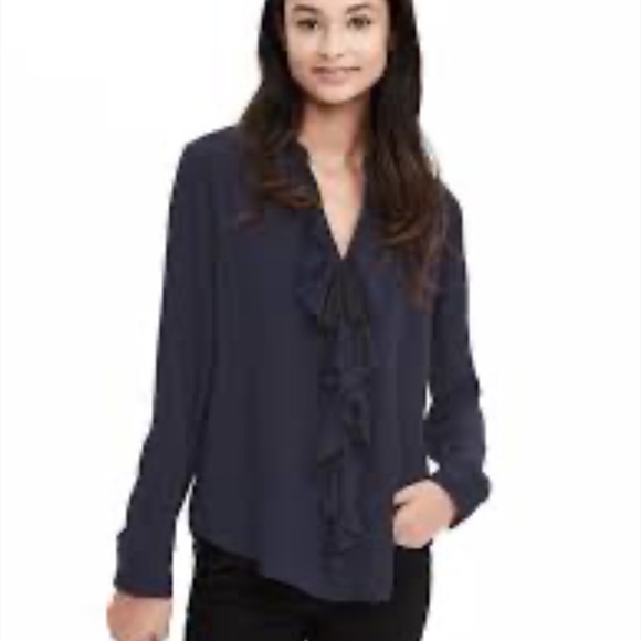 Banana Republic Ruffled Ribbon Blouse - Picture 5 of 5